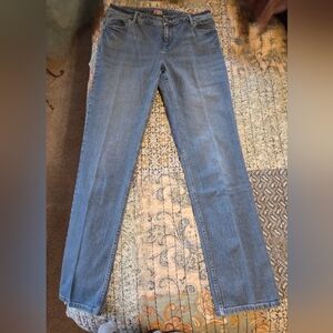 J. Jill Straight Leg Blue Jeans - Slim Fit, 10Tall